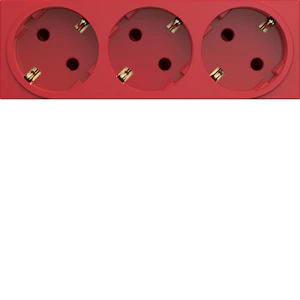 hager Trunking outlet gallery wxf473 3s/16a/250v 6m qc red