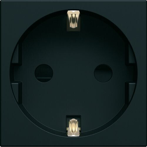 hager Trunking socket outlet gallery wxf160 1s/16a/250v 2m qc blck