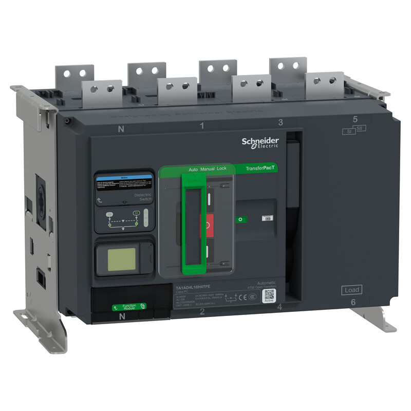 VAIHTOKYTKIN TRANSFERPACT TA1A ACTIVE 1600A 4P LCD-HMI
