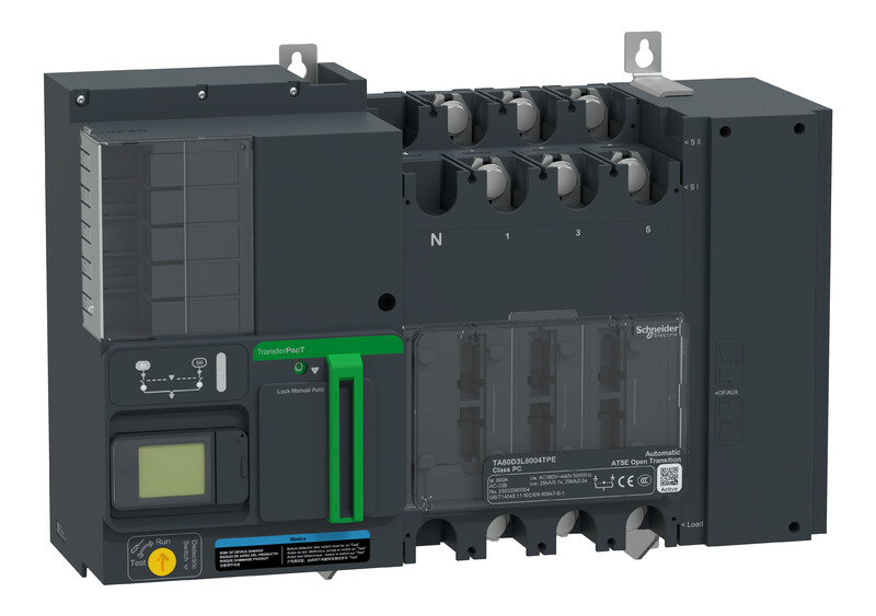 schneider electric Brytare för lägesbyte ta80 active 800a 3p lcd-hmi
