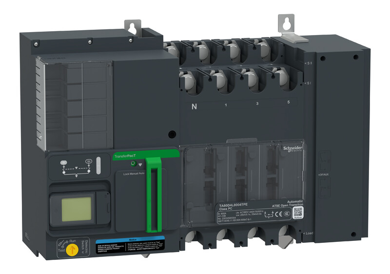 schneider electric Vaihtokytkin transferpact ta80 active 800a 4p lcd-hmi