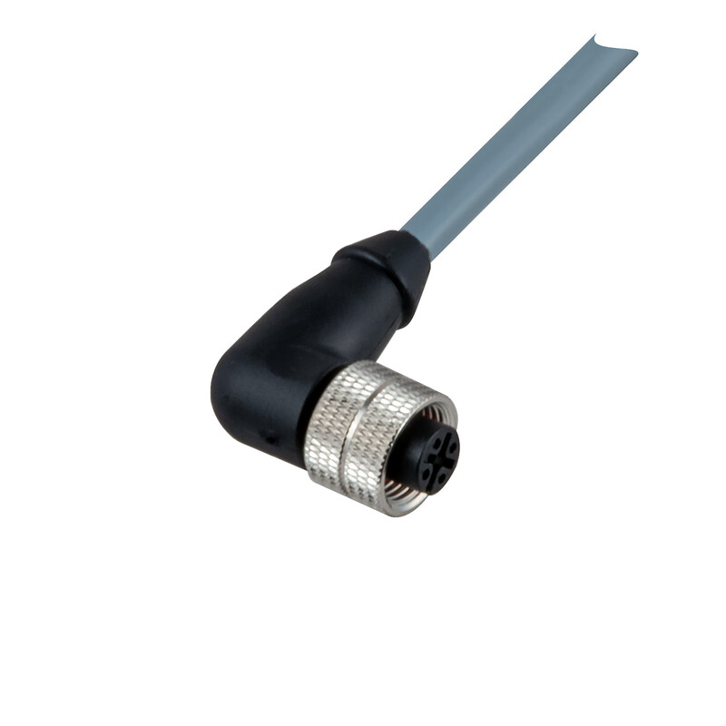 LIITOSJOHTO CARLO GAVAZZI CON M12 KULMA 4-JOHD 5m PVC