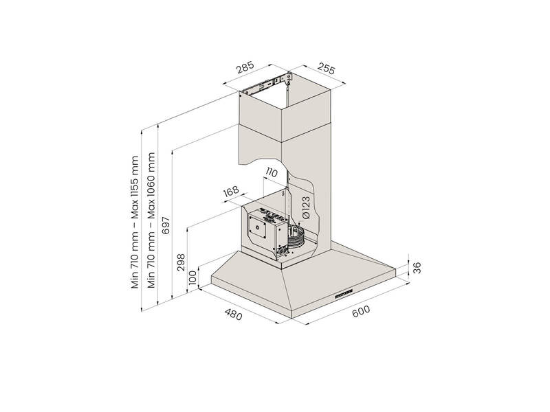 savo Liesikupu savo dch-m5306-b 60cm musta