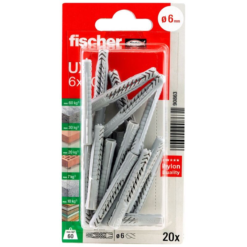fischer Universal plug fischer ux 6x50 k nv