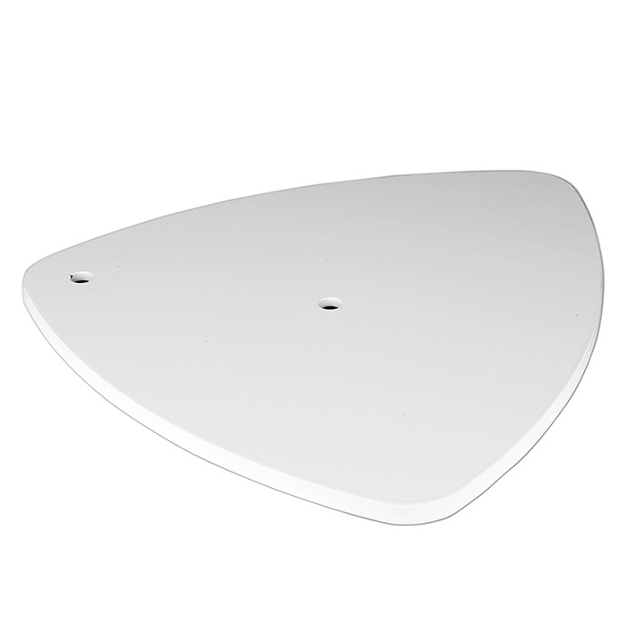 FLOOR FOOT PRO45 TRIANGLE RAL9003 WHITE