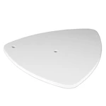 FLOOR FOOT PRO45 TRIANGLE RAL9003 WHITE