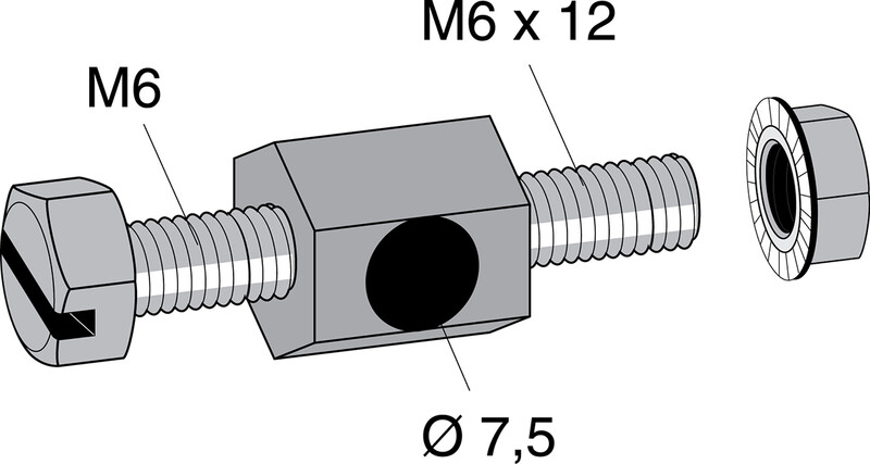 mp bolagen Connecting bolts 10 mp-839e c1 m8/m6