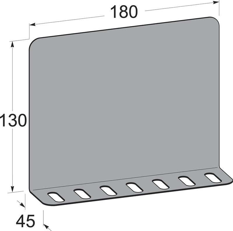 MOUNTING PLATE 180X130 MM