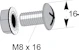 mp bolagen Asennussarja mp bolagen mp-937z z m8x16mm