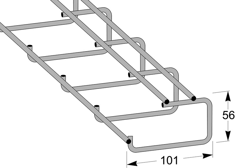 mp bolagen Roof tray 2,5 m 100 mm