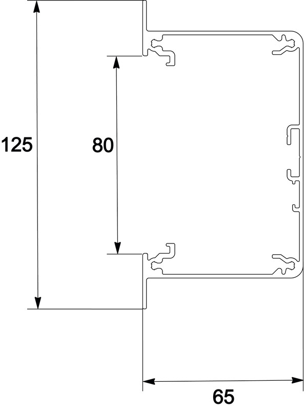 mp bolagen Installationskanal tb1032-3 al 125x65x3000 vit