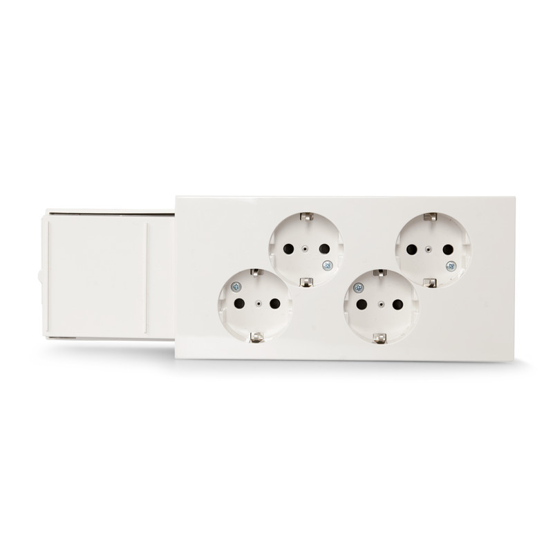 ensto Kanaluttag 3-n 4s/16a/ip20 kyt upr vit