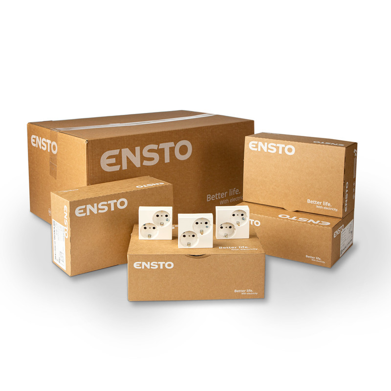 ensto Pistorasia ensto intro 2s/16a/ip21 ukj val 100 kpl