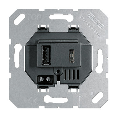 ensto Transformer ensto intro usb charger 3a(typea+c),black