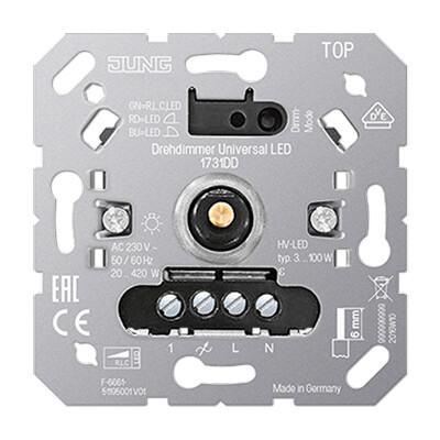 ensto Dimmer vrid intro 3-400w, svart