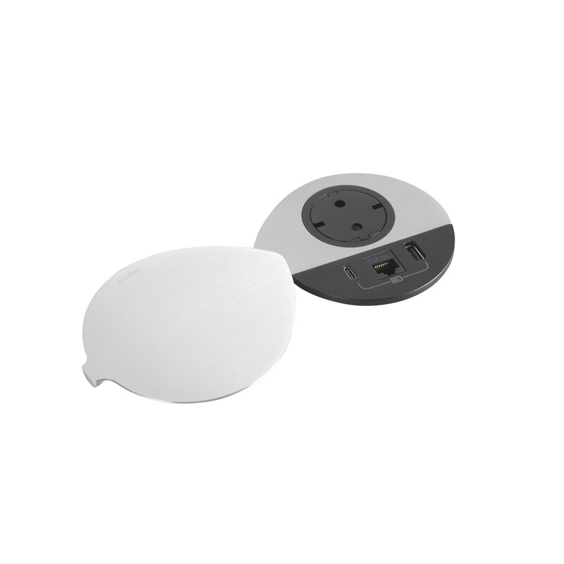 legrand Uttagspanel incara disq80 cov 1 skt usb a+c rj45