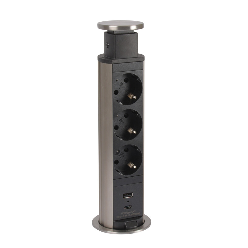 legrand Socket-outlet panel incara tower 60 3 sk sch usb a+c cord