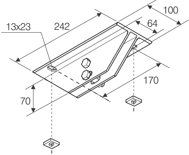 ensto Ceiling bracket nsh12