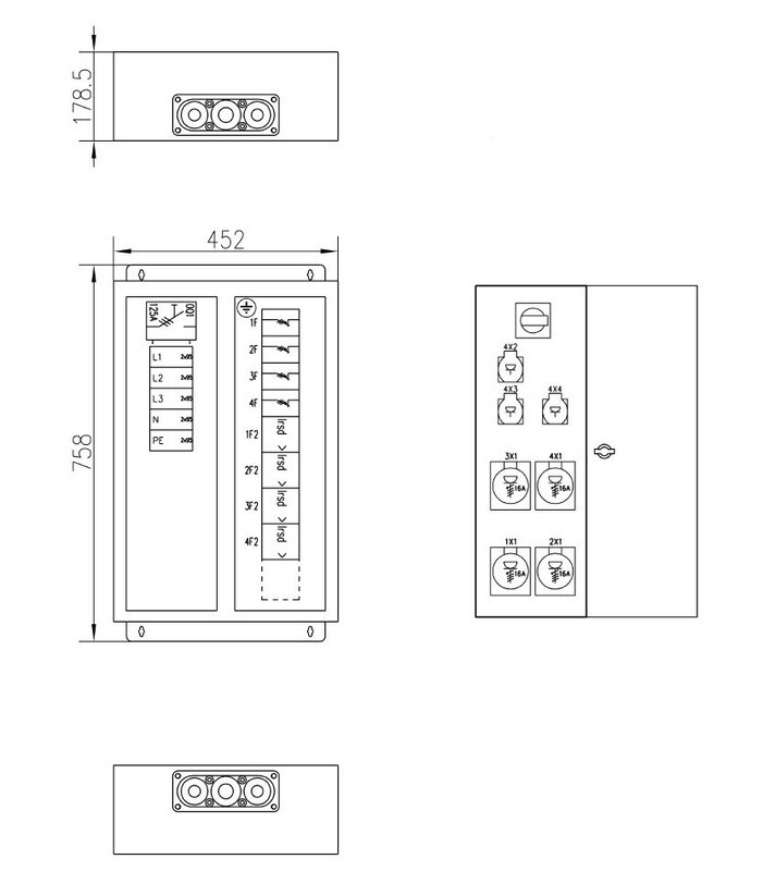 utu Work place centre pinseri pinseri 125.0043 125a ip44 rst