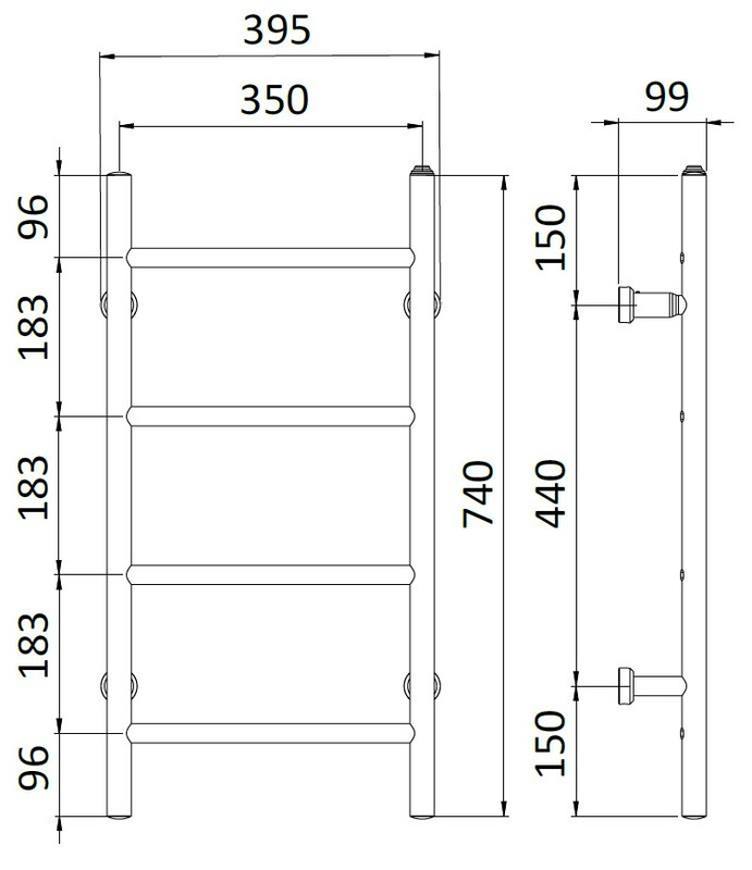 rej design Towel rail electric rej tango e 35744 chrome,w.timer