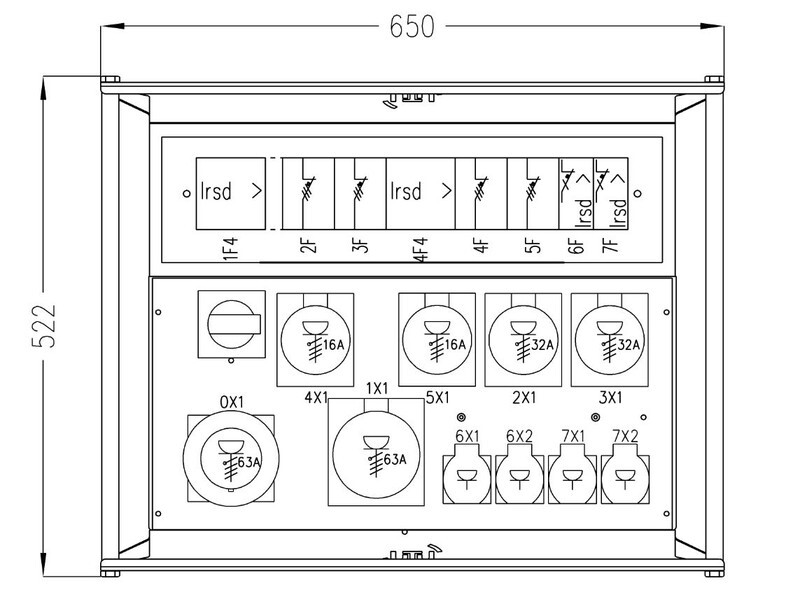 utu Subcentre for worksite mopsi 63.1224 63a ip44 al