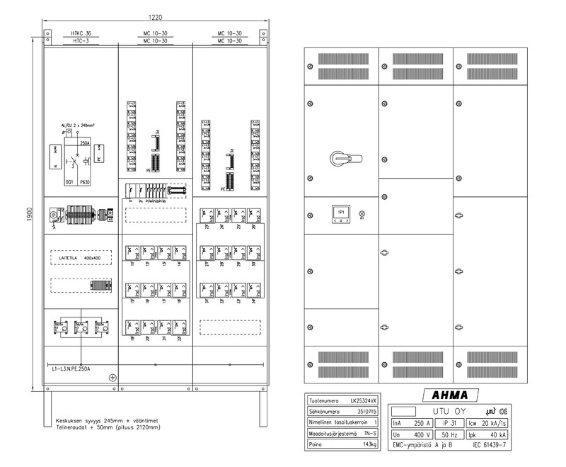utu Kabelskåp e-mobility ahma lk25324vx
