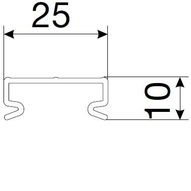 hager Kansi tehalit vk ha7 25x25 pc/abs harmaa