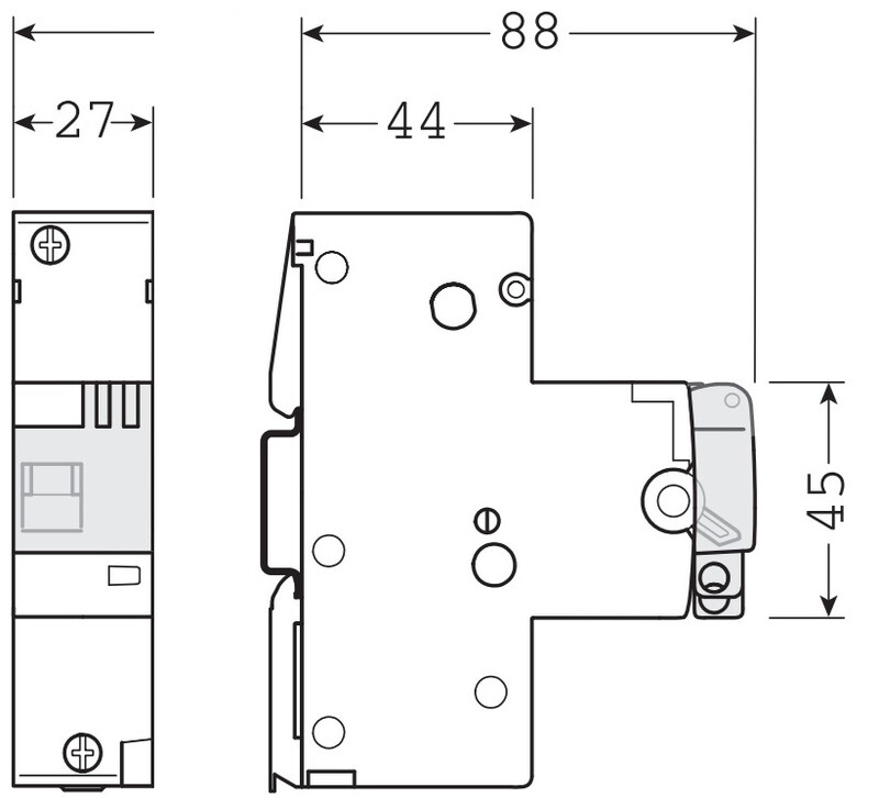 hager Selektiv dvärgbrytare htn132e 1x32a kurv e 25ka