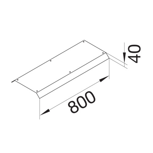 hager Kansi electraplan ak kansi 2-puol. 800x150x40 fe