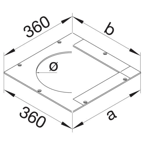 hager Cover plate fe 360x360 zn