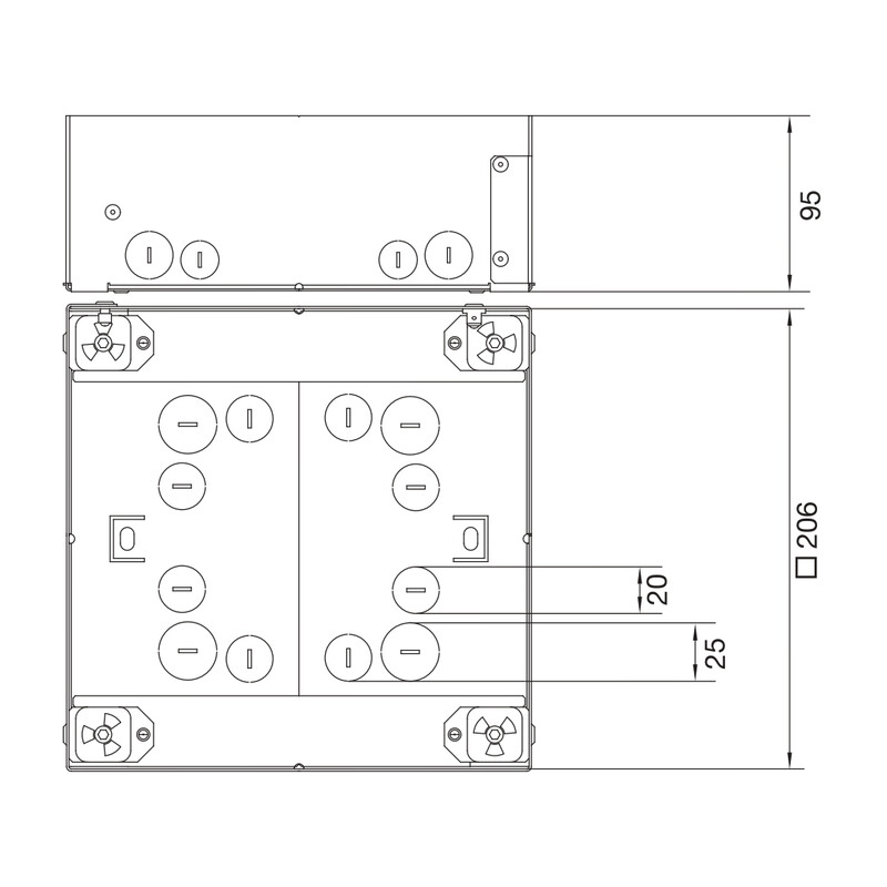 hager Valurasia electraplan ve-ee udbdq06 fe 200x200 zn