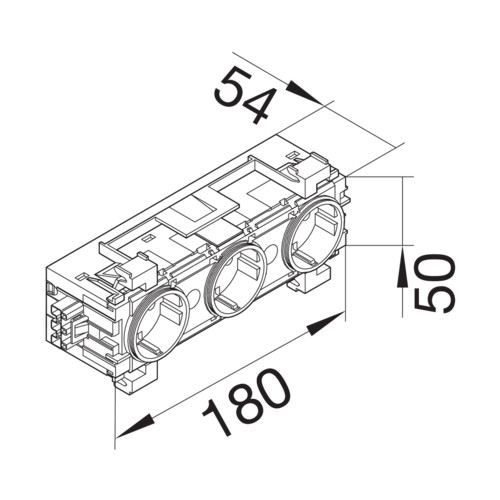 hager Trunking ol tehalit.ecoline gs3001 3f wa-wi white