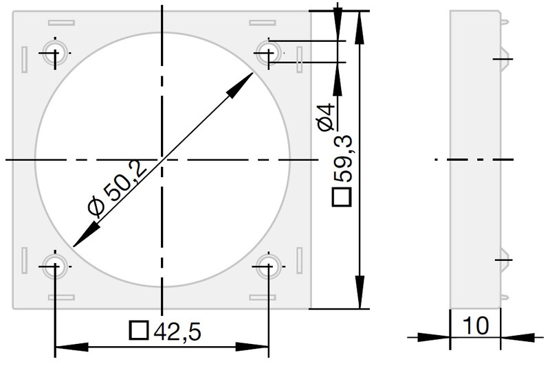 hager Sovitin integro flow 1os. k 10mm kro matta maal.
