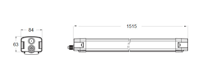 ledimo Kapslad industriarmatur easy ip65 30w 600 965 120d