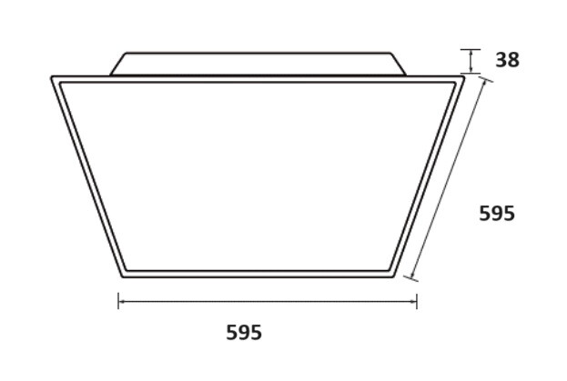 ledimo Modular luminaire modern pro 37w 595mm ho 840
