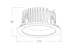 ledimo Downlight comply ip54 18w 172mm 3cct 60deg w