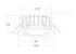 ledimo Downlight dura dl ip65 18w 150mm 830 38deg w