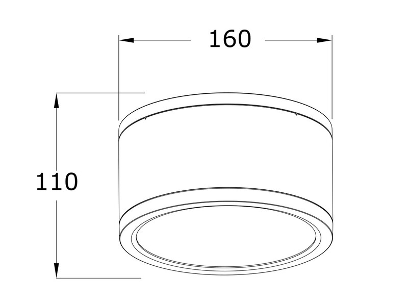 ledimo Downlight dura sf ip65 25w 160mm 840 36deg w