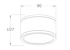 ledimo Downlight dura sf ip65 10w 90mm 830 36deg w