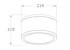 ledimo Downlight dura sf ip65 25w 214mm 840 36deg w da2