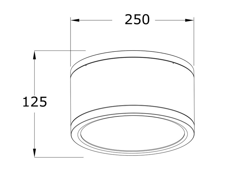 ledimo Downlight dura sf ip65 35w 250mm 840 36deg w da2