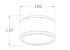 ledimo Downlight dura sf ip65 25w 160mm 830 36deg b