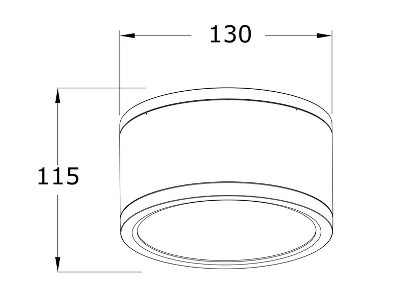 ledimo Downlight dura sf ip65 18w 130mm 840 36deg b da2
