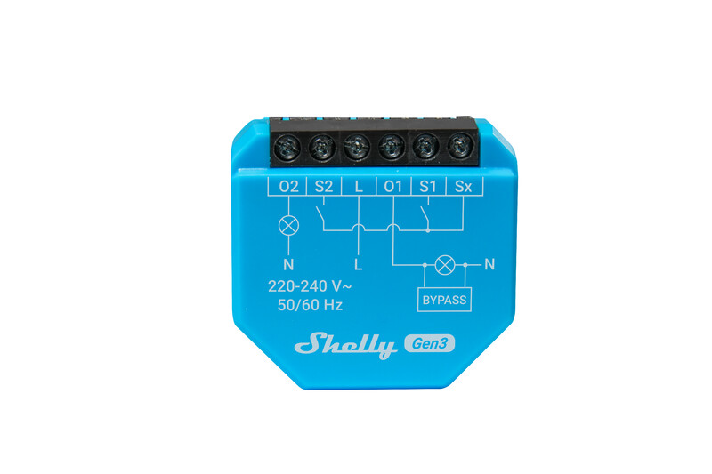 shelly Reläenhet shelly 2l gen3