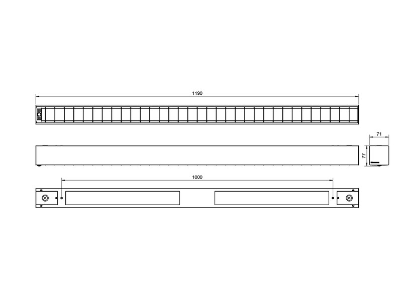 exaktor Ripustusvalaisin stratus btda l120 4500 830 r dbp v
