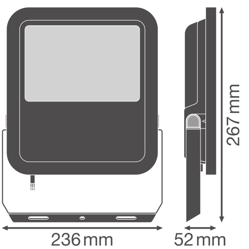 ledvance Floodlight floodlight area fl area 50w 830 asym ml 6500lm