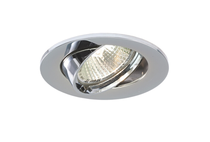 sylvania Downlight inset trend 75 swing ip23 75 round no lamp chrome