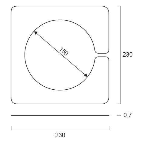 sylvania Mekaniskt tillbehör reinforcing plate 150