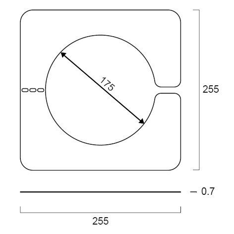 sylvania Mekaniskt tillbehör reinforcing plate 175