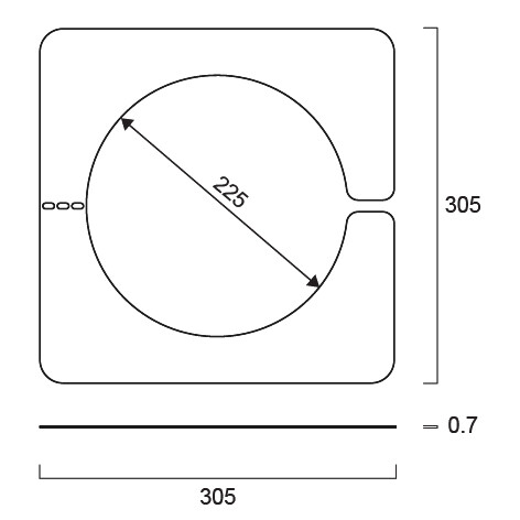 sylvania Mekaniskt tillbehör reinforcing plate 225